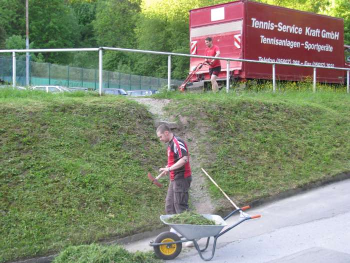 Arbeitseinsatz der 1. Herren