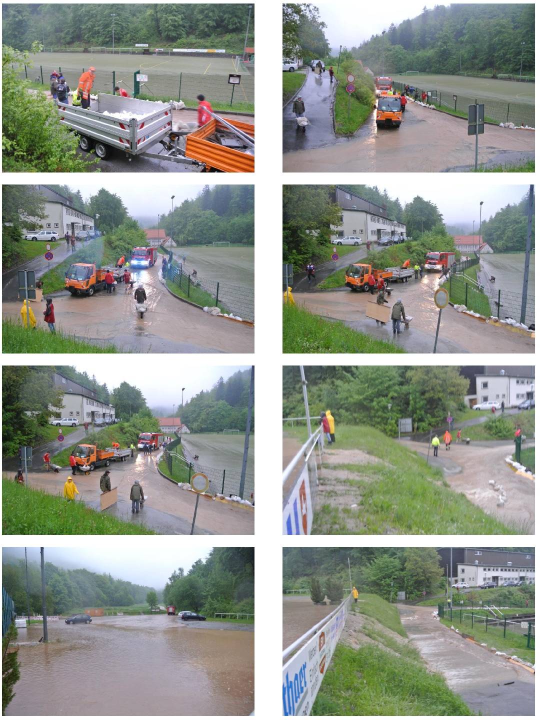 Wasser in der Gl&uuml;ck-Auf-Kampfbahn